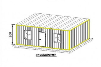 3x7  Çift Oda + WC + Duş SA108