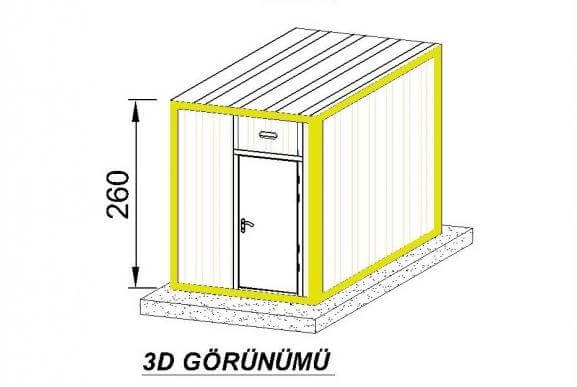 2x2 WC + Duş Konteyner  SA-116